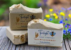 Oatmeal Milk Handmade Bar Soap with Colloidal Oats and Honey Plant Based Soap