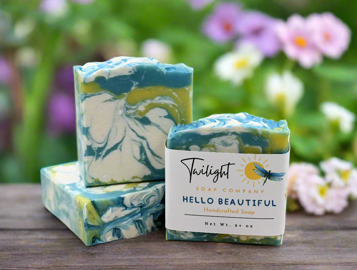 Natural Plant Based Coconut Milk Soap "HELLO BEAUTIFUL" with Shea Butter