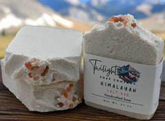 Himalayan Salt Bar, Exfoliating Plant Based Natural Handmade Spa Bar Soap