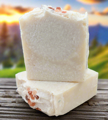 Himalayan Salt Bar, Exfoliating Plant Based Natural Handmade Spa Bar Soap