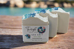 Sea Salt Soap, All Natural Handmade Soap, Gentle Exfoliating Salt Soap, Essential Oil Soap Gift