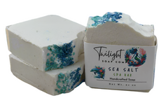 Sea Salt Soap, All Natural Handmade Soap, Gentle Exfoliating Salt Soap, Essential Oil Soap Gift