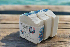 Sea Salt Soap, All Natural Handmade Soap, Gentle Exfoliating Salt Soap, Essential Oil Soap Gift