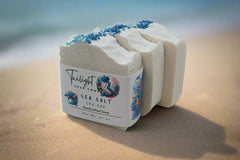 Sea Salt Soap, All Natural Handmade Soap, Gentle Exfoliating Salt Soap, Essential Oil Soap Gift