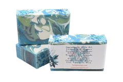Natural Plant Based Tropical Coconut Milk Soap "Blue Island" with Shea Butter