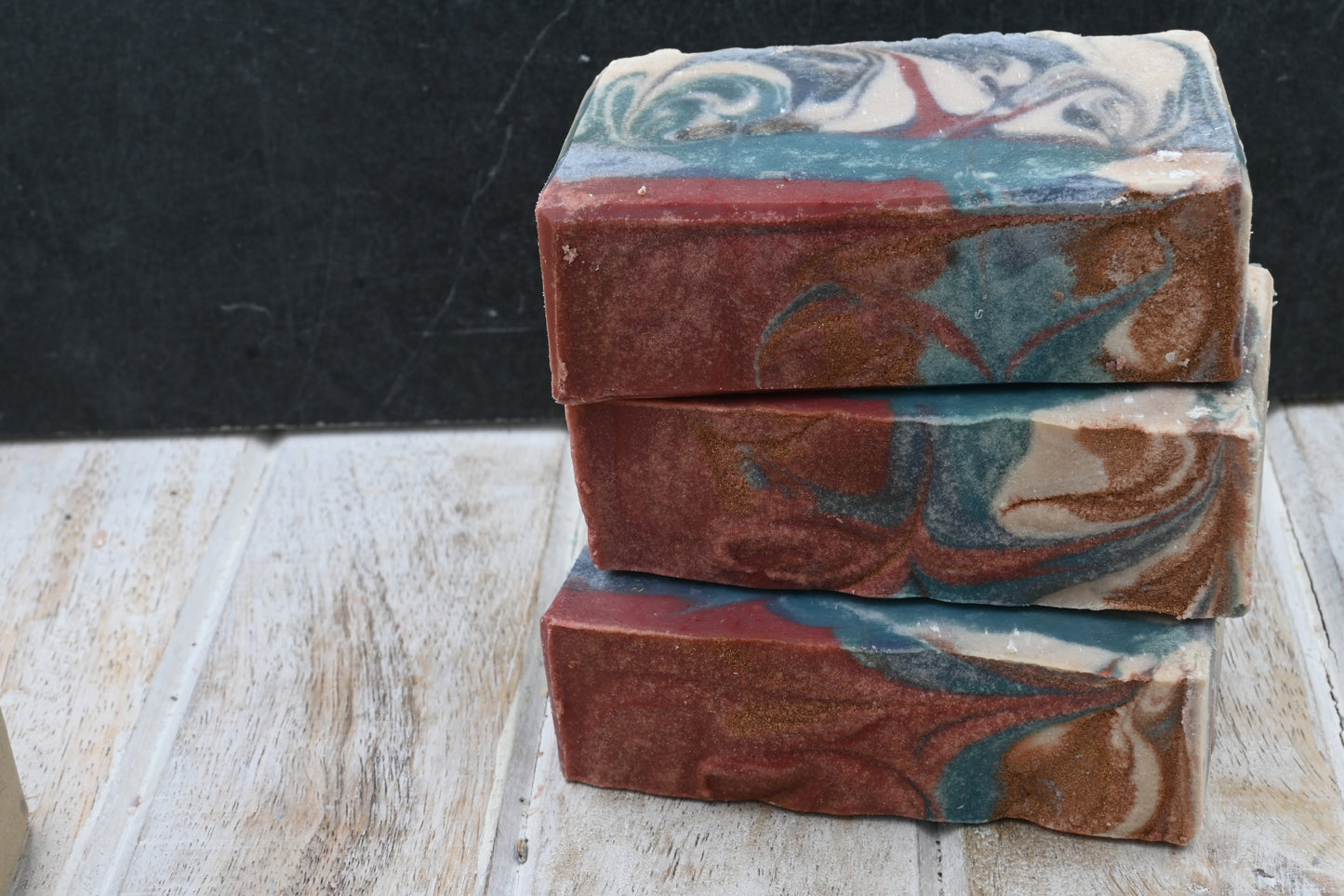 Bourbon Wood Soap, Plant Based Natural Aloe Vera Handmade Bar Soap