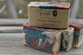 Bourbon Wood Soap, Plant Based Natural Aloe Vera Handmade Bar Soap