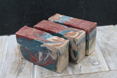 Bourbon Wood Soap, Plant Based Natural Aloe Vera Handmade Bar Soap