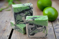 Elf Lime Frost Natural Plant Based Soap with activated Charcoal and Shea Butter