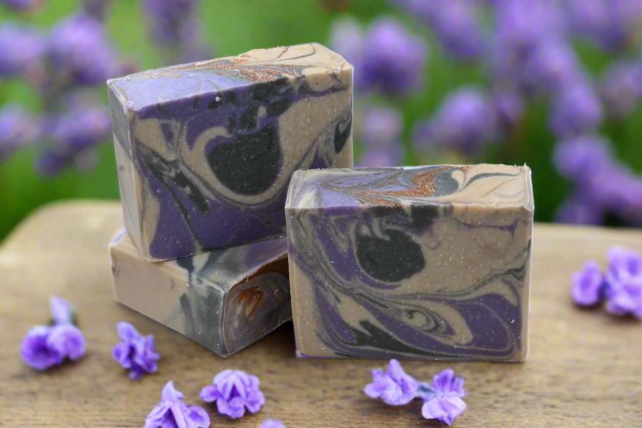 Chocolate Lavender Goat's Milk Colloidal Oatmeal Soap