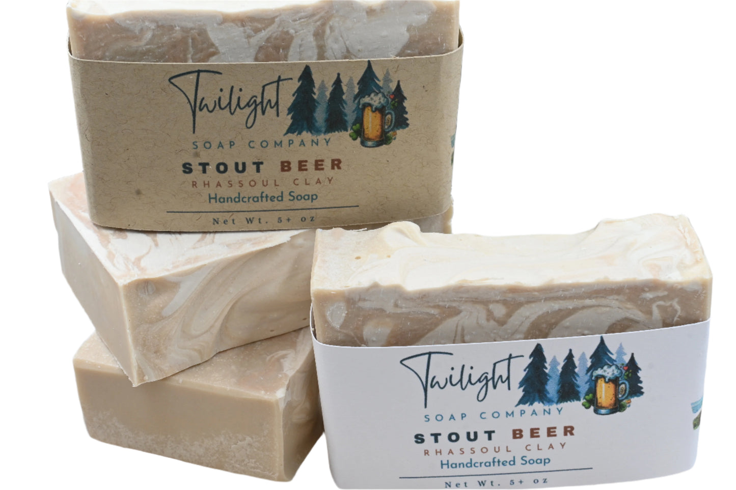 Guinness Extra Stout Beer Soap, with Rhassoul Clay Handmade Bar Soap