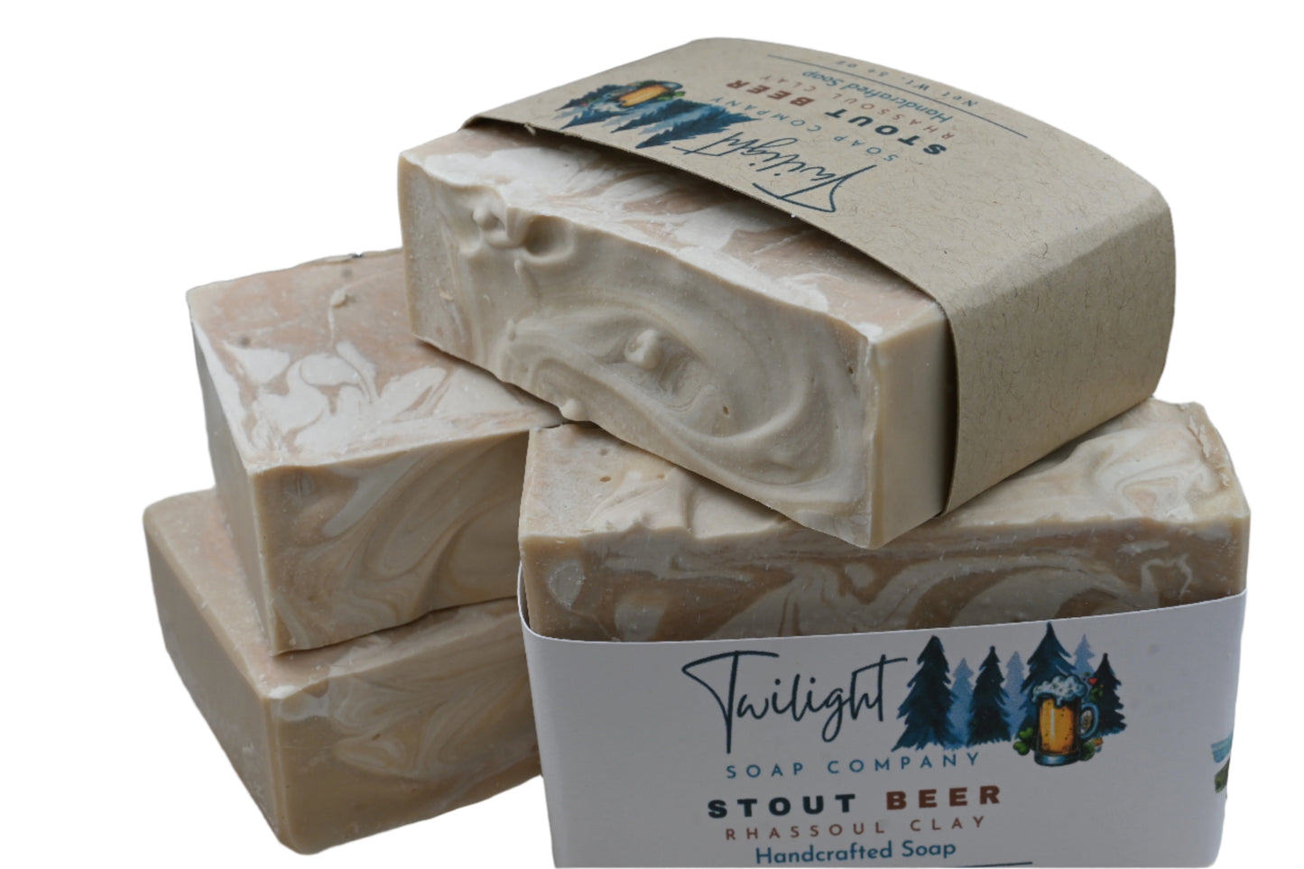Guinness Extra Stout Beer Soap, with Rhassoul Clay Handmade Bar Soap