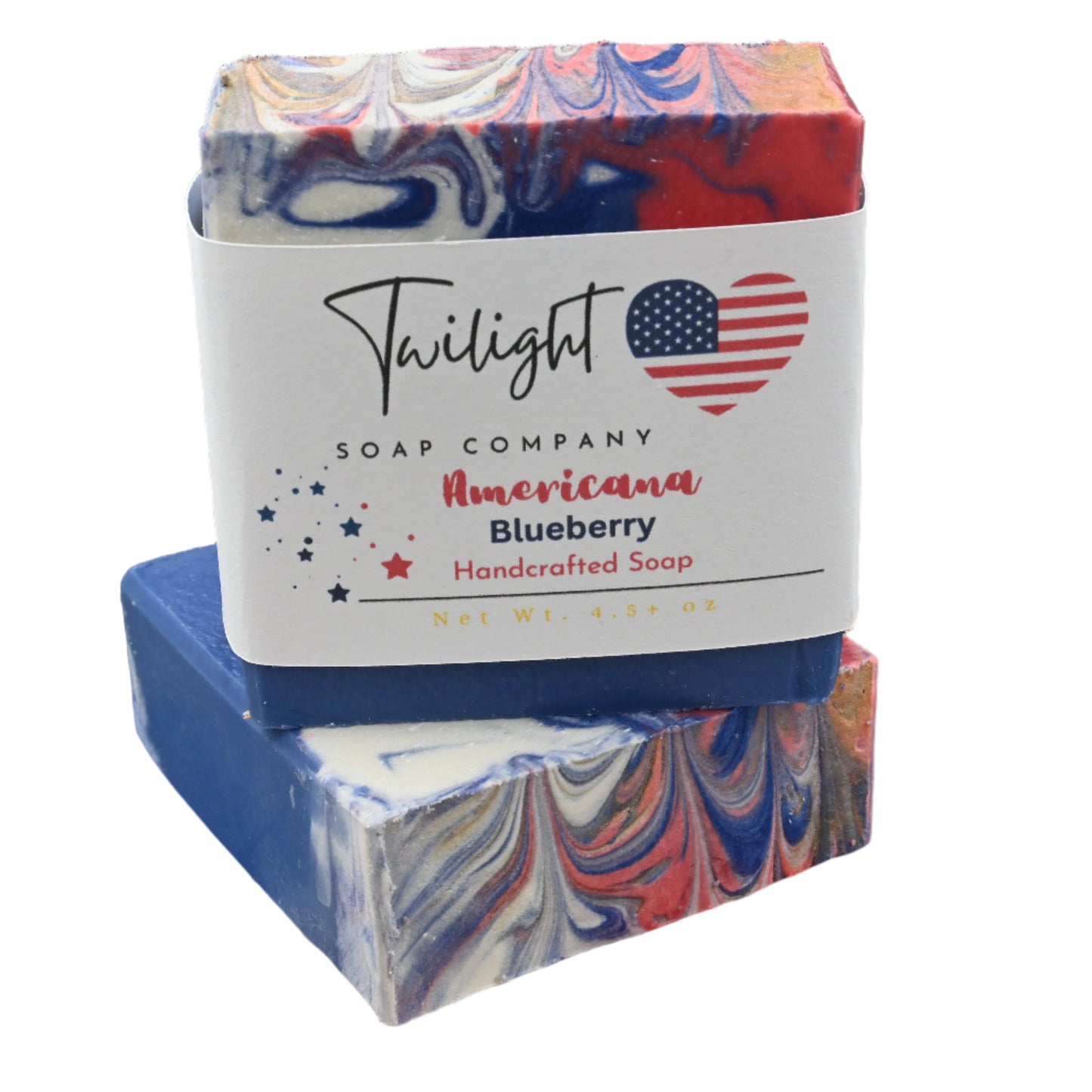Blueberry Soap Americana Plant Based Natural Aloe Vera Handmade Bar Soap