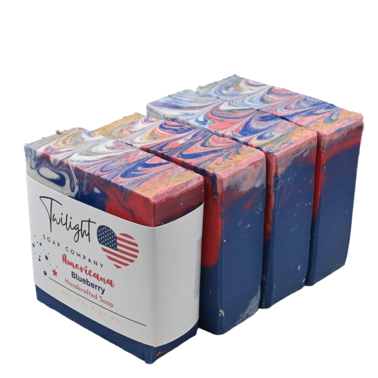 Blueberry Soap Americana Plant Based Natural Aloe Vera Handmade Bar Soap