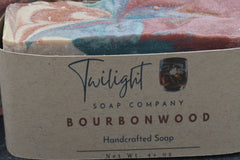 Bourbon Wood Soap, Plant Based Natural Aloe Vera Handmade Bar Soap