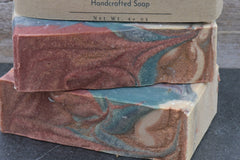 Bourbon Wood Soap, Plant Based Natural Aloe Vera Handmade Bar Soap