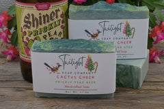 Cactus Cheer BEER Prickly Pear Soap, with Rhassoul Clay Handmade Bar Soap