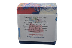 Merry & Bright Blueberry Soap Plant Based Natural Aloe Vera Handmade Bar Soap