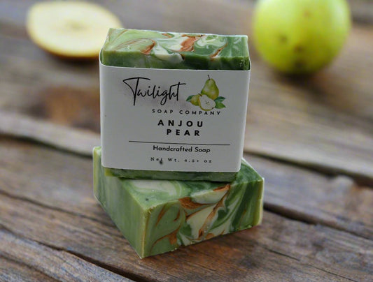 Anjou Pear Blossom Aloe Vera Handmade Bar Soap