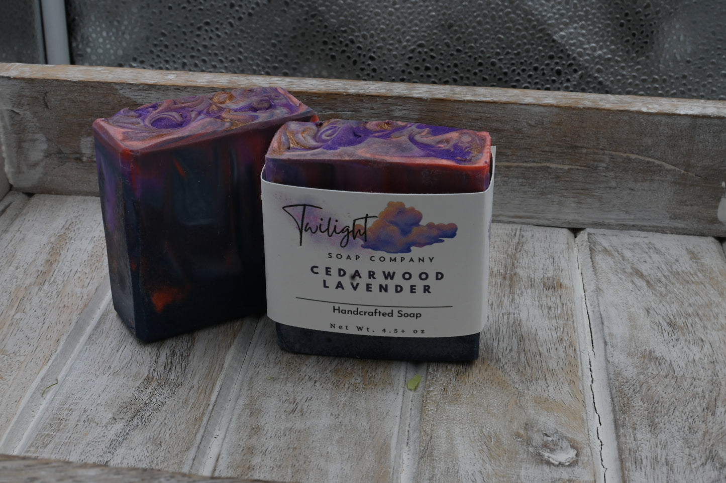 Twilight Sky Lavender Cedarwood Plant Based Essential Oil Soap Handmade Bar Soap