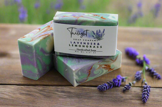 Lavender Woods and Lemongrass Handmade Bar Soap