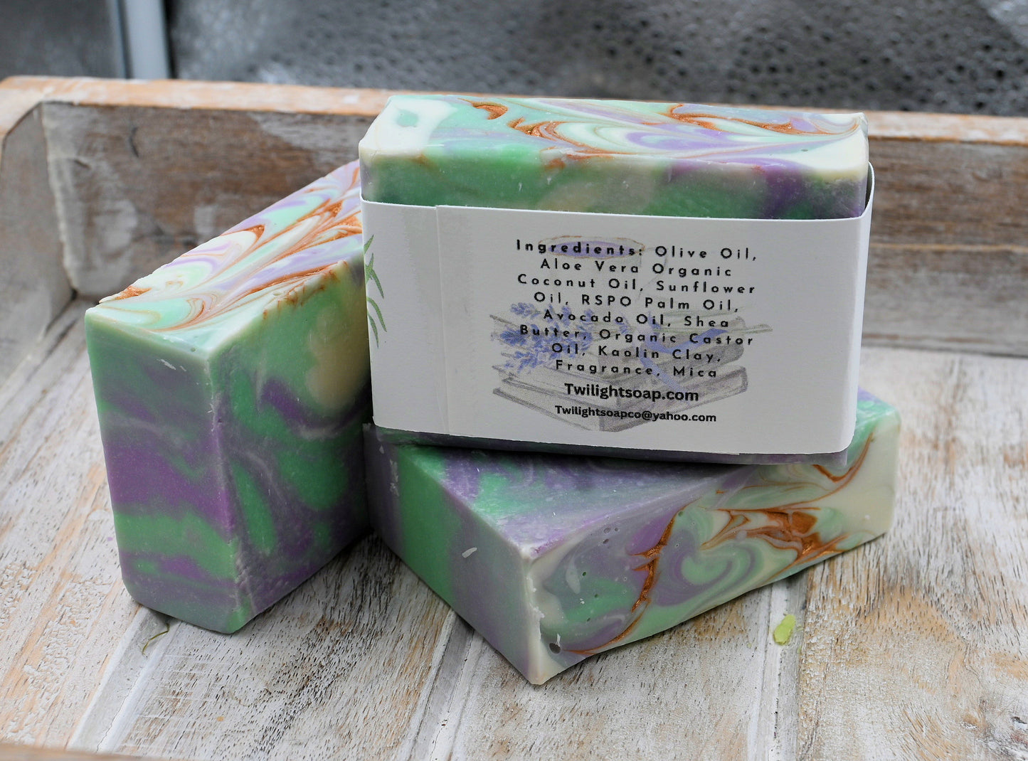 Lavender Woods and Lemongrass Handmade Bar Soap