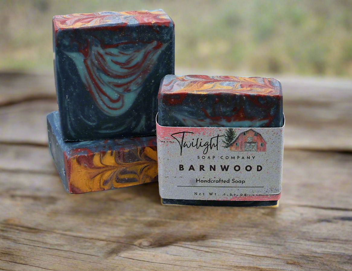 Rustic Handmade Barnwood Soap with Aloe Vera - Plant Based Soap