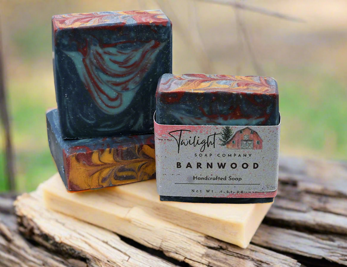 Rustic Handmade Barnwood Soap with Aloe Vera - Plant Based Soap