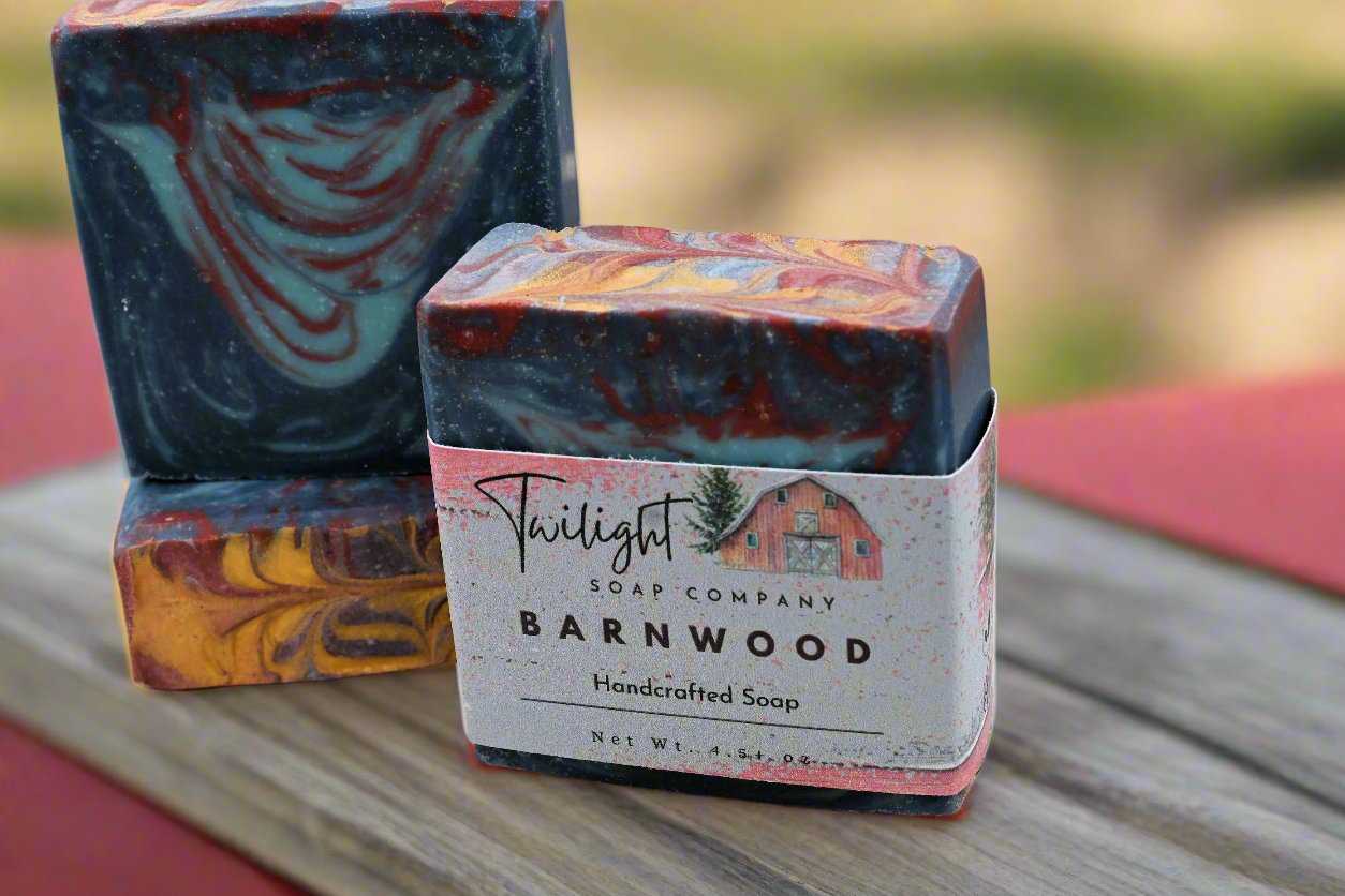 Rustic Handmade Barnwood Soap with Aloe Vera - Plant Based Soap