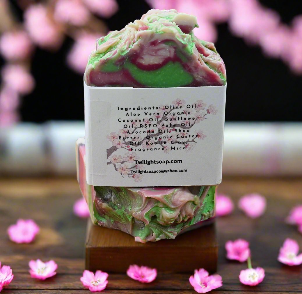 Japanese Cherry Blossom Plant Based Handmade Bar Soap