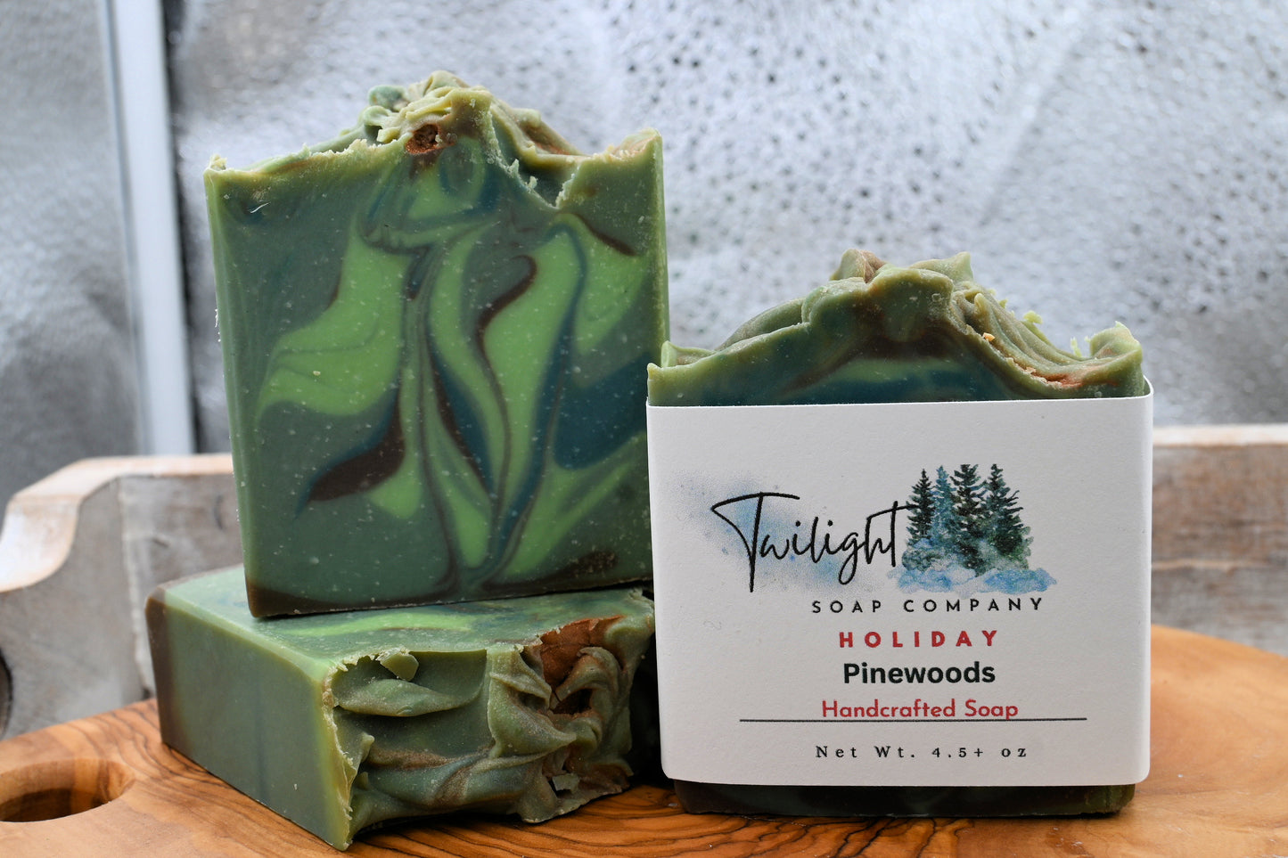 Holiday Pinewoods Plant Based Natural Aloe Vera Handmade Bar Soap