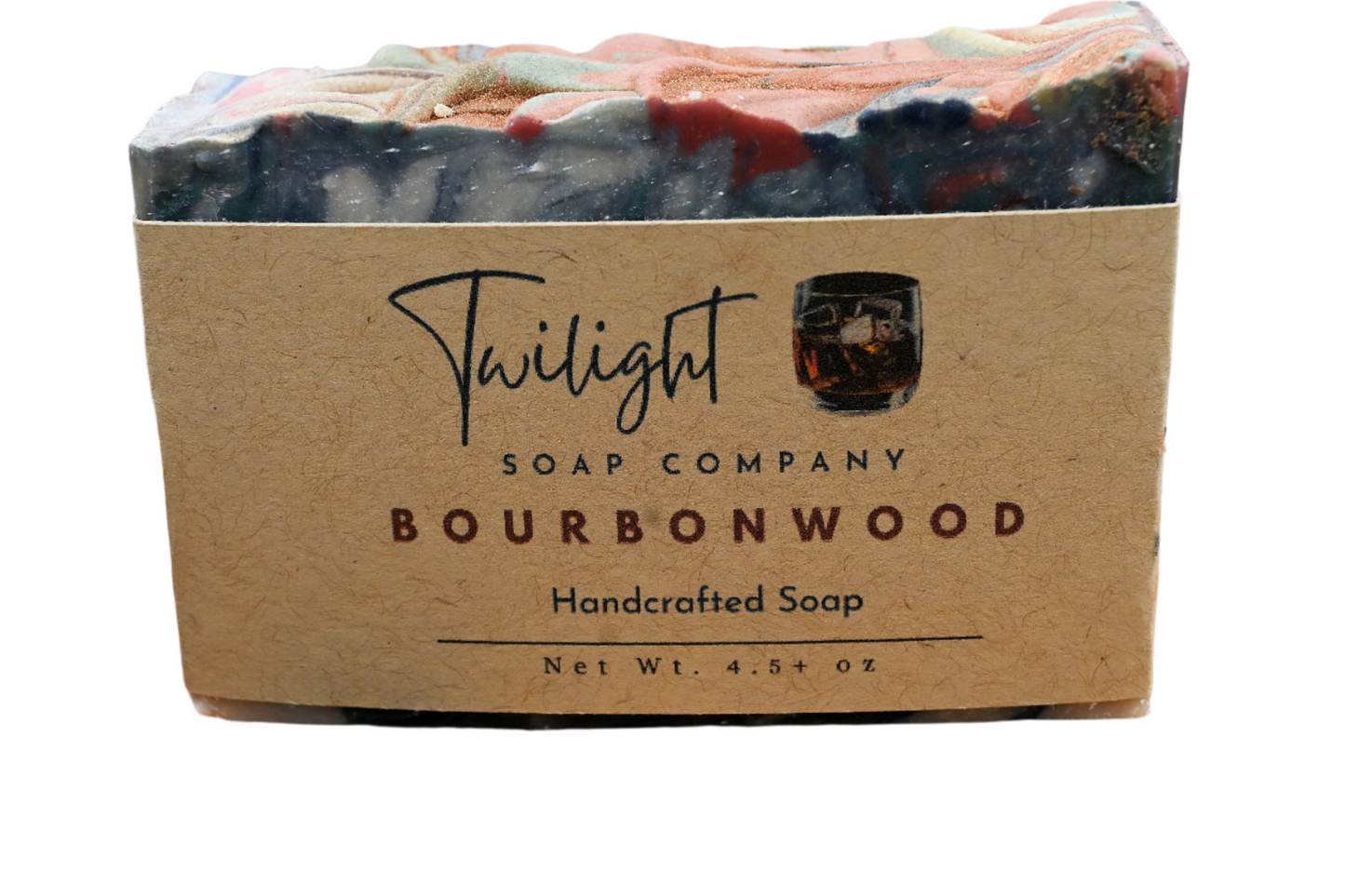 Bourbon Wood Soap, Plant Based Natural Aloe Vera Handmade Bar Soap