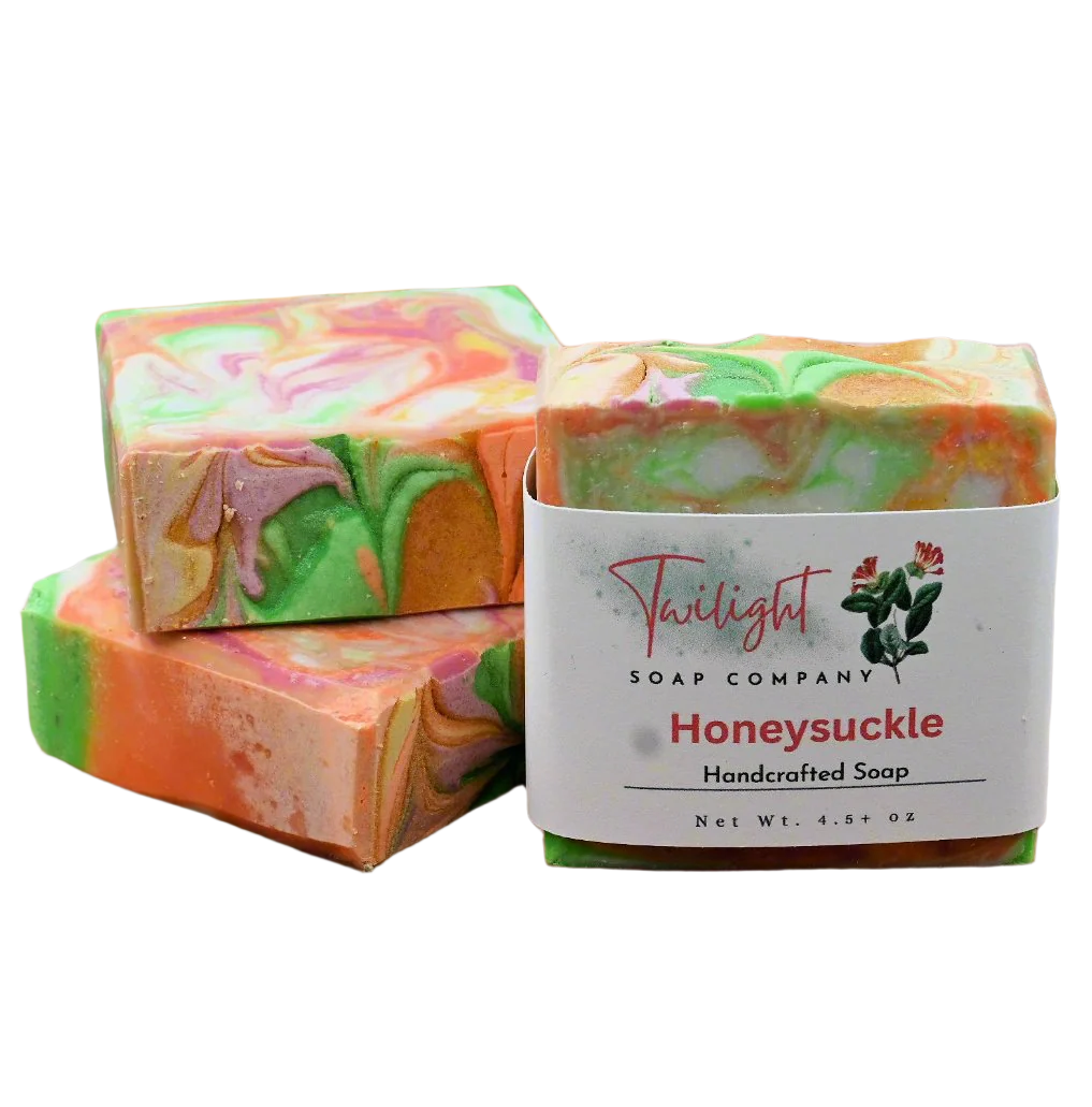 Honeysuckle Plant Based Natural Aloe Vera Handmade Bar Soap