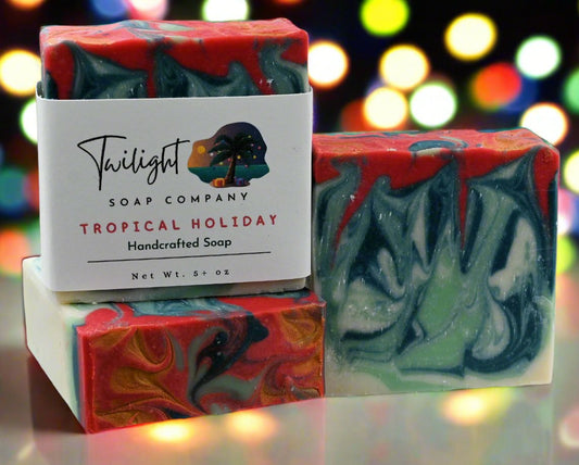 Tropical Holiday Plant Based Natural Aloe Vera Handmade Bar Soap