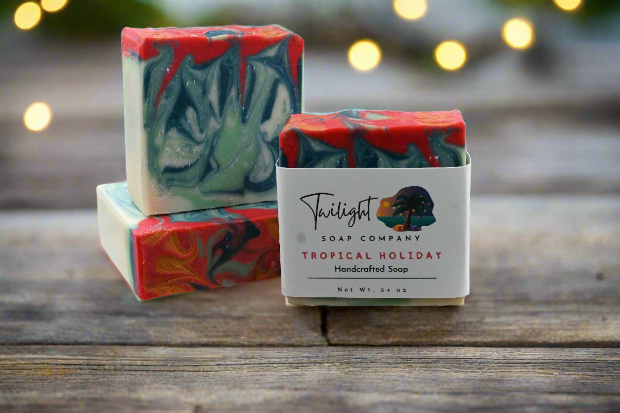 Tropical Holiday Plant Based Natural Aloe Vera Handmade Bar Soap