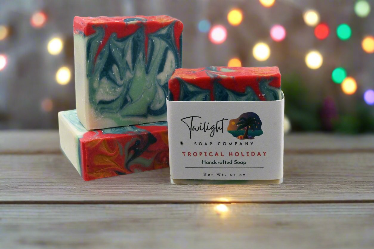 Tropical Holiday Plant Based Natural Aloe Vera Handmade Bar Soap