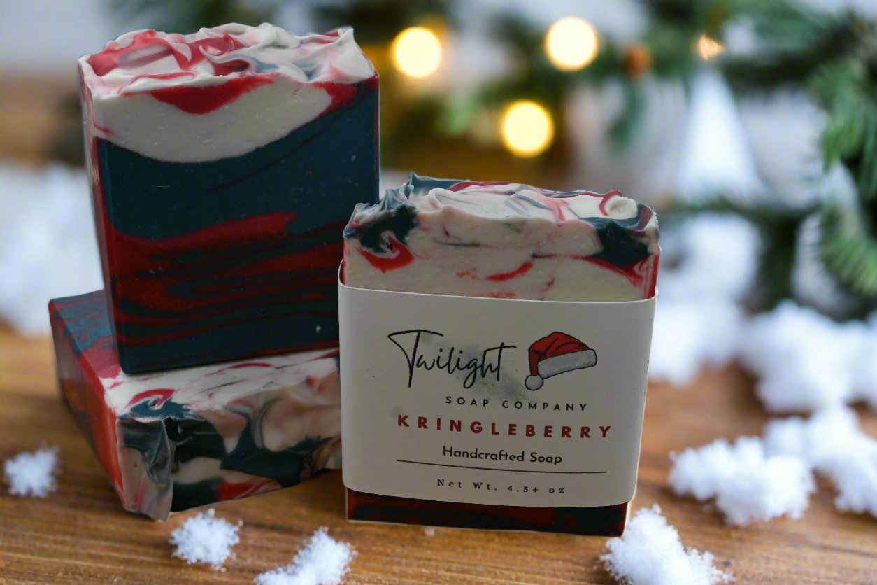 Holiday Krinkleberry Handcrafted Bar Soap With Shea Butter and Aloe Vera