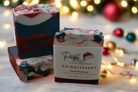 Holiday Krinkleberry Handcrafted Bar Soap With Shea Butter and Aloe Vera