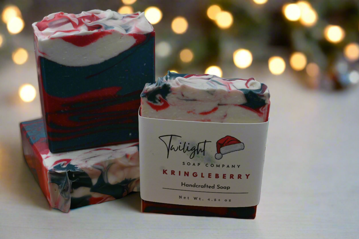 Holiday Krinkleberry Handcrafted Bar Soap With Shea Butter and Aloe Vera