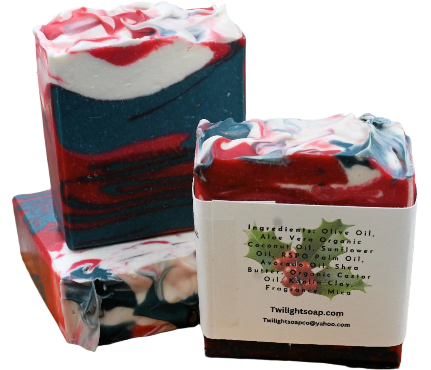 Holiday Krinkleberry Handcrafted Bar Soap With Shea Butter and Aloe Vera