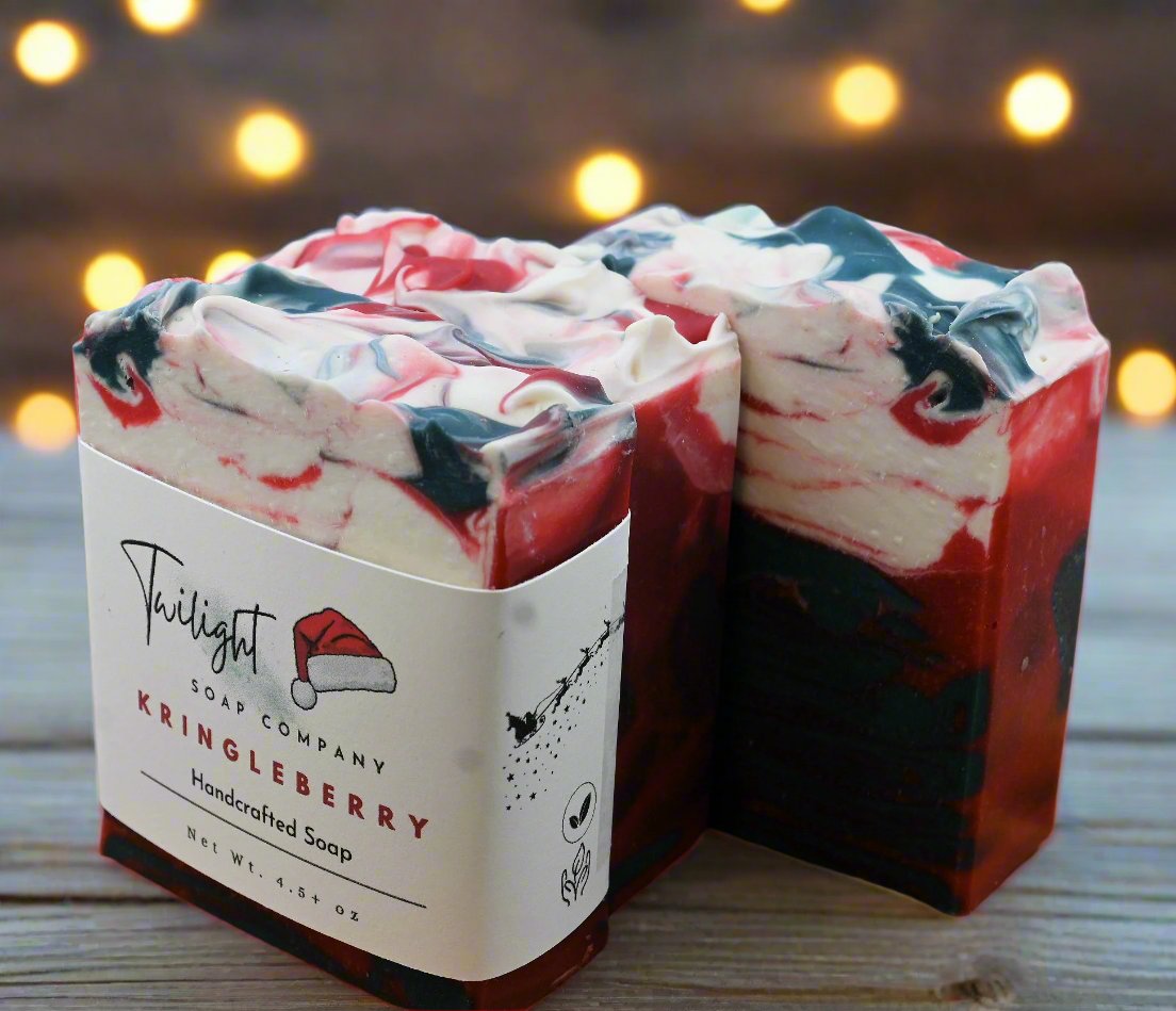 Holiday Krinkleberry Handcrafted Bar Soap With Shea Butter and Aloe Vera