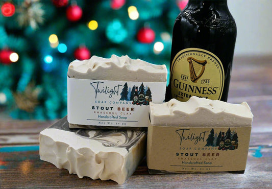 Guinness Extra Stout Beer Soap, with Rhassoul Clay Handmade Bar Soap