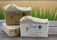 Oatmeal Milk Handmade Bar Soap with Colloidal Oats and Honey Plant Based Soap