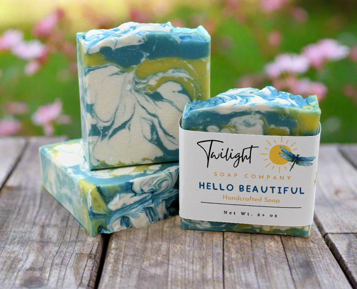 Natural Plant Based Coconut Milk Soap "HELLO BEAUTIFUL" with Shea Butter