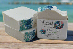 Sea Salt Soap, All Natural Handmade Soap, Gentle Exfoliating Salt Soap, Essential Oil Soap Gift