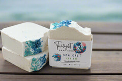 Sea Salt Soap, All Natural Handmade Soap, Gentle Exfoliating Salt Soap, Essential Oil Soap Gift