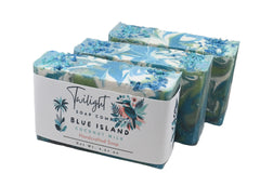 Natural Plant Based Tropical Coconut Milk Soap "Blue Island" with Shea Butter