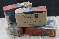 Bourbon Wood Soap, Plant Based Natural Aloe Vera Handmade Bar Soap