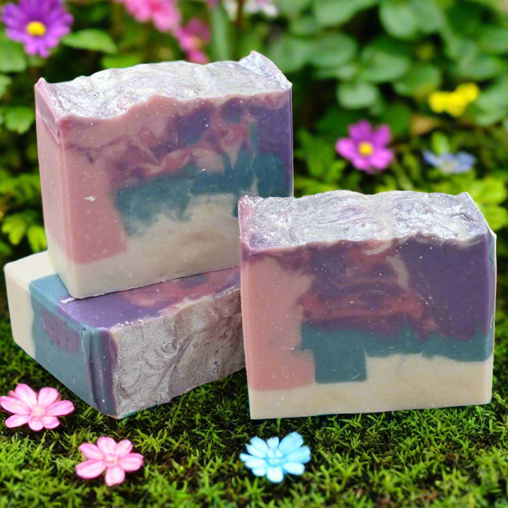 Sweet Pea Plant Based Natural Aloe Vera Handmade Bar Soap