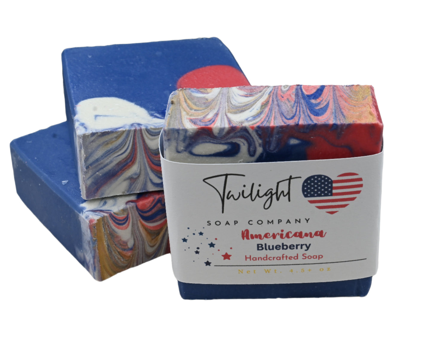 Blueberry Soap Americana Plant Based Natural Aloe Vera Handmade Bar Soap